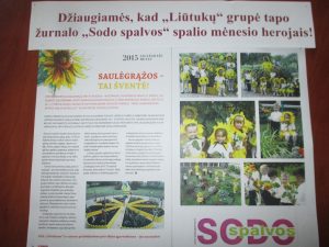 Read more about the article Žurnalo „Sodo spalvos“ 2015 m. spalio mėnesio  herojai