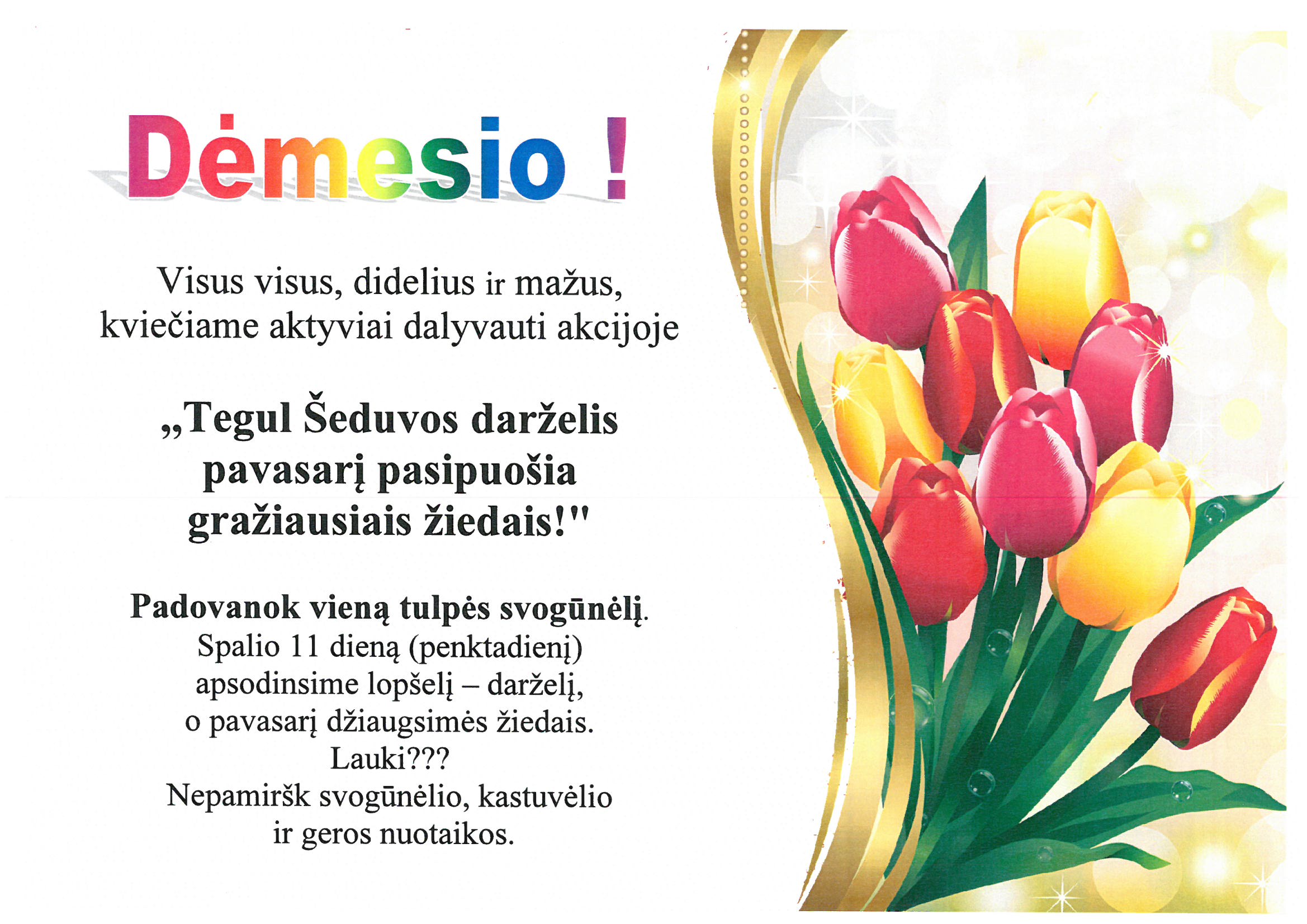 You are currently viewing Papuoškime darželį!