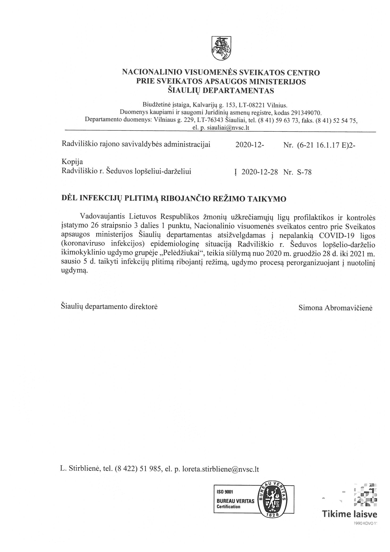 You are currently viewing Informacija dėl COVID-19