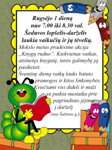 Read more about the article Dėmesio visiems!