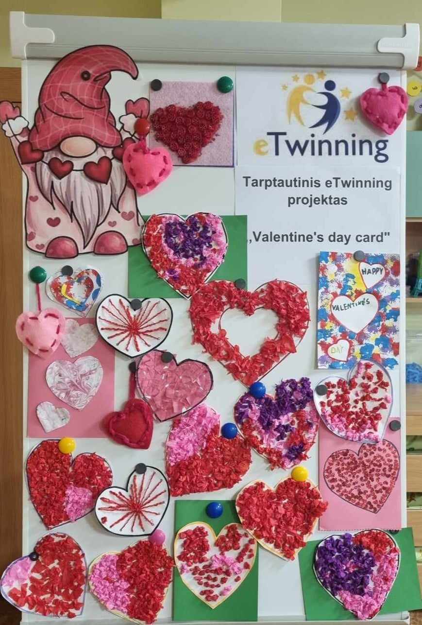 You are currently viewing Tarptautinis eTwinning projektas “Valentine’s day card”