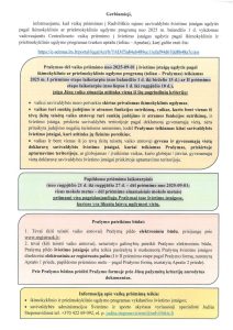 Read more about the article Informacija ikimokyklinio ir priešmokyklinio ugdymo ugdytinių tėveliams (globėjams)