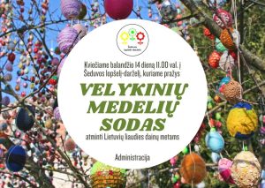 Read more about the article Kvietimas į Velykinių medelių sodą