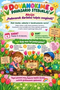 Read more about the article Akcija „Padovanok darželiui tulpės svogūnėlį”